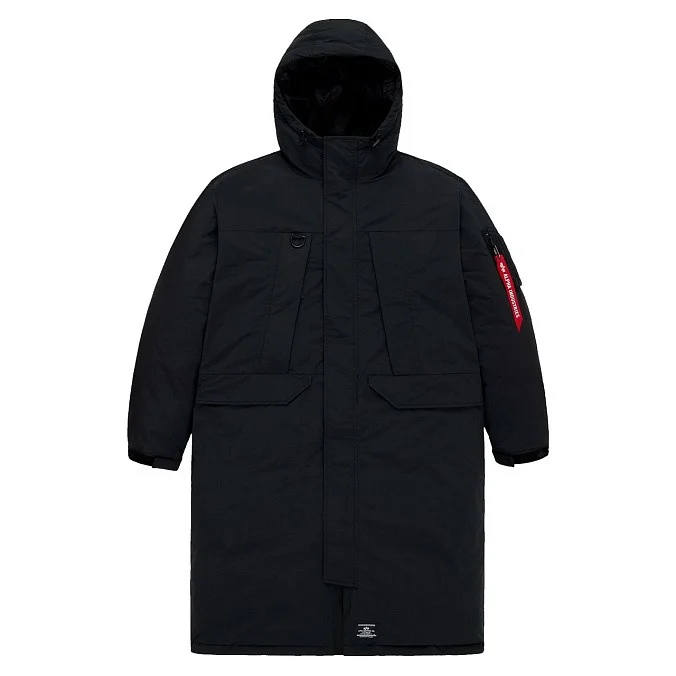 Мужской пуховик Alpha Industries Seal Long Puffer Parka Black