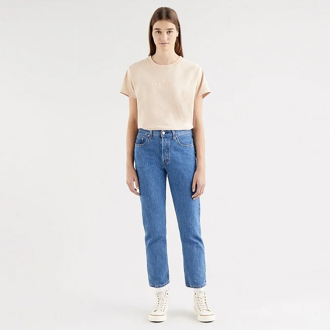 Женские джинсы Levi's 501 Original Cropped Breeze Stone