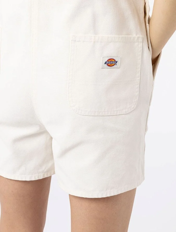 Комбинезон женский Dickies Duck Canvas Short Bib W Stone Washed Cloud